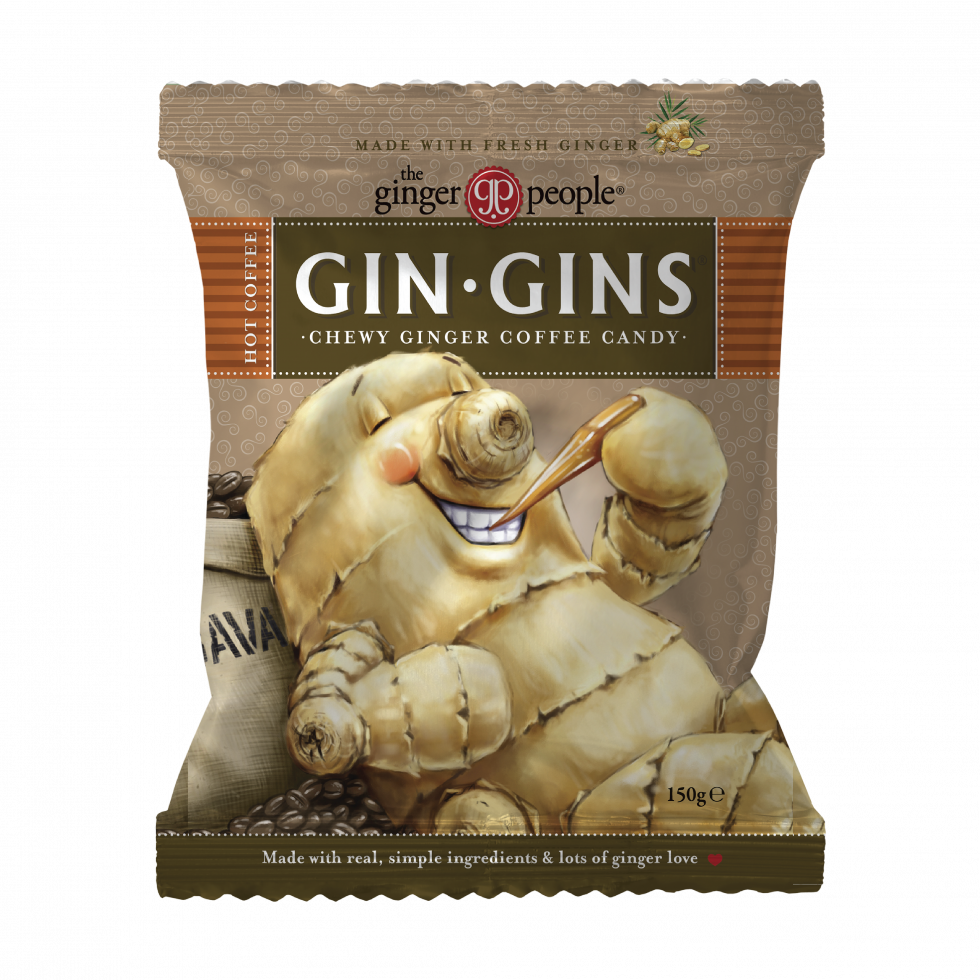 Gin Gins® Hot Coffee Ginger Chews The Ginger People EU